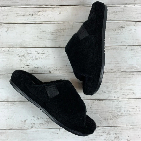 UGG Fluff You Black Slippers main image 8